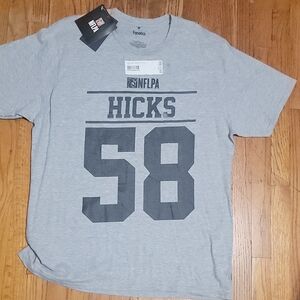 Fanatics Gray NFLPA HICKS 58 Tee